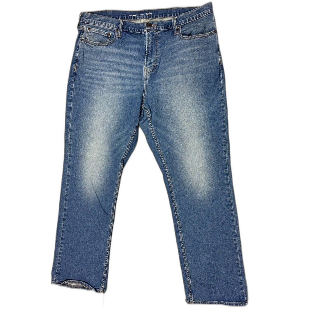 Old Navy Size 40x32 Mens Jeans Straight Stretch Med Wash